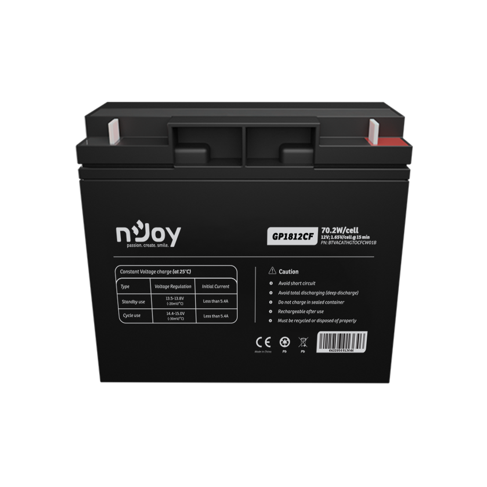 NJOY, GP1812CF 70,2W Battery