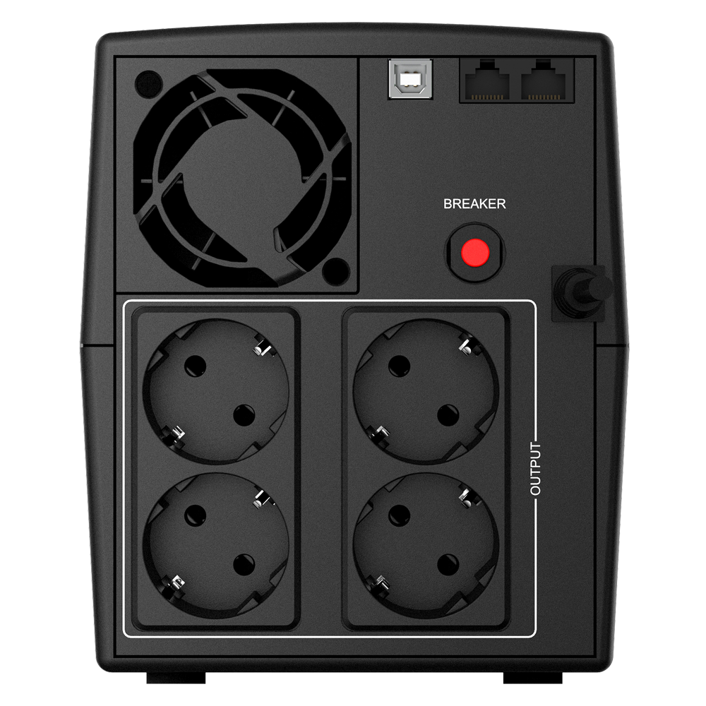 UPS NJOY Keen 1000 USB Single-phase, Line-interactive (VI), 1000 VA / 600 W