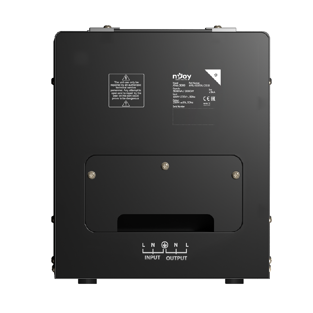 AVR NJOY Alvis 5000 Monofazat, Cu relee (bazat pe microprocesor), 5000 VA / 3000 W