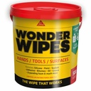Sika Wonder Wipes, Multi-Surface Cleaning Wipes for Tradespeople, Interior & Exterior, White