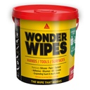 Sika Wonder Wipes, Multi-Surface Cleaning Wipes for Tradespeople, Interior & Exterior, White