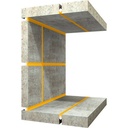 Sika Backer Rod Fire, Fire-Resistant Backing Rod for Joint Sealing, Interior & Exterior