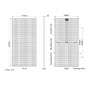 AE SOLAR, Alpine CMD-144BDS-I, Black Bifacial n-Type TOPCon technology, PERC half-cut cells, 585Wp Solar Panel