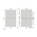 AE SOLAR, Alpine CMER-96BDS-I, Black Bifacial n-Type TOPCon technology, Half-cut cells, 445Wp Solar Panel