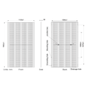 AE SOLAR, TerraE AE320CMD-80BD, Black Bifacial n-Type TOPCon technology, Half-cut cells, 320Wp Solar Panel