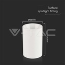 V-TAC 10379, GU10 Surface Mounted Holder Round White