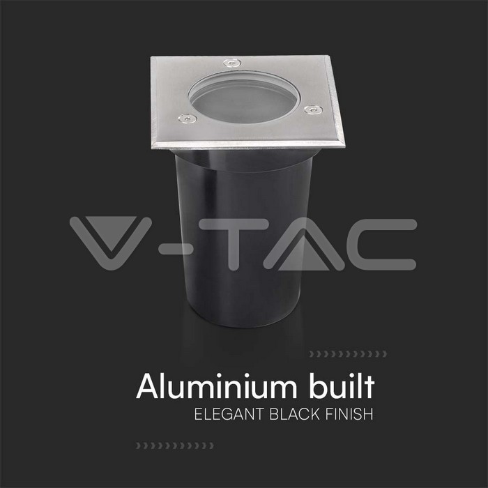V-TAC 10375, Mini GU10 Floor Spot Square
