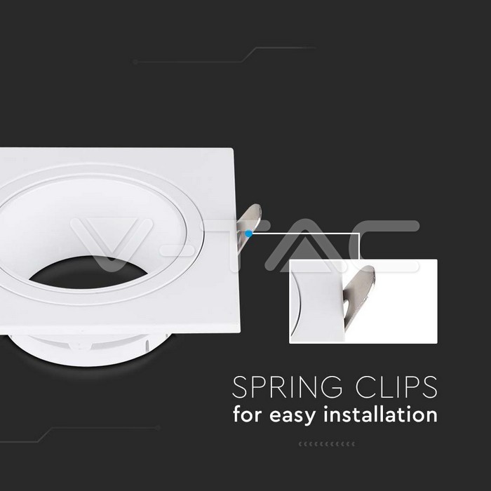 V-TAC 10297, GU10 Holder Iron + PC White White