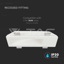 V-TAC 6774, GU10 Gypsum Fitting Round White