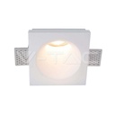 V-TAC 6773, GU10 Gypsum Fitting Square White