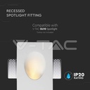 V-TAC 6770, GU10 Gypsum Fitting Round White