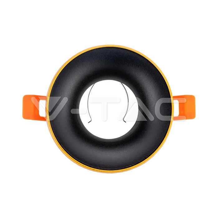 V-TAC 6697, GU10 Fitting Round Gold Frame Black Reflector