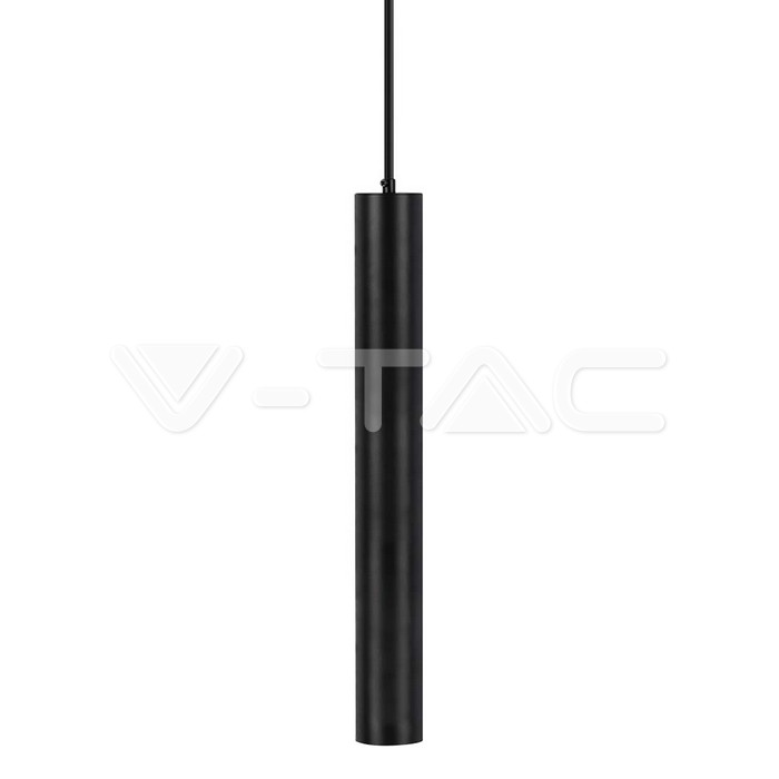 V-TAC 6687, GU10 Pendant Light Black Ø60x500 mm