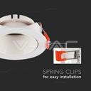 V-TAC 6644, GU10 Holder Round White Frame White Reflector