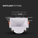 V-TAC 6638, GU10 Holder Square White