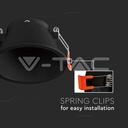 V-TAC 6637, GU10 Holder Round Black