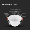 V-TAC 6636, GU10 Holder Round White
