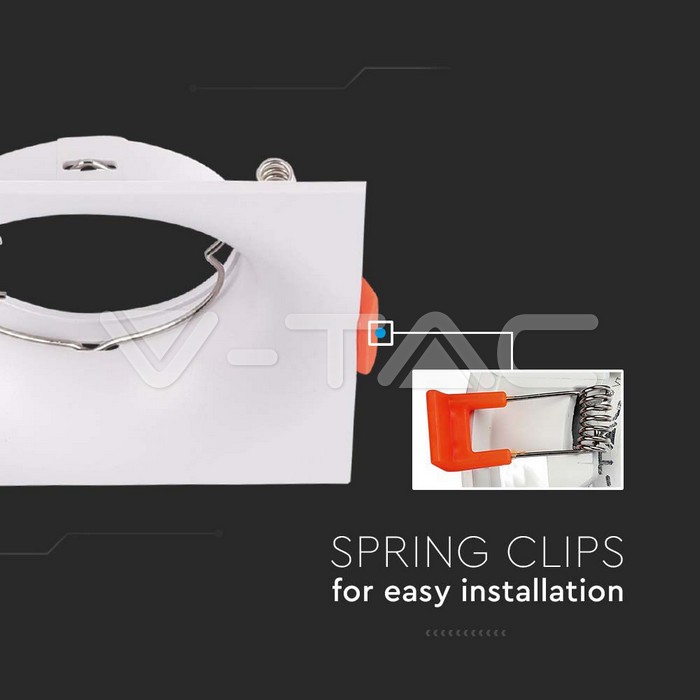V-TAC 6634, GU10 Holder Square White