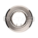 V-TAC 8939, GU10 Holder Round Satin Nickel (2 pcs/box)