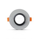 V-TAC 3128, GU10 Gypsum Recessed Grey Chrome Round