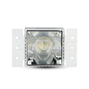 V-TAC 8880, GU10 Holder Square White Frame Chrome Reflector