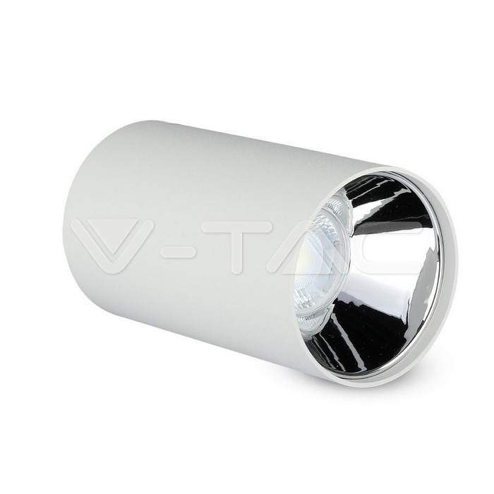 V-TAC 8590, GU10 Holder Round White & Chrome