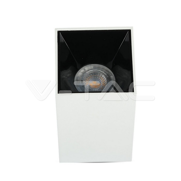 V-TAC 8584, GU10 Holder Square White & Black
