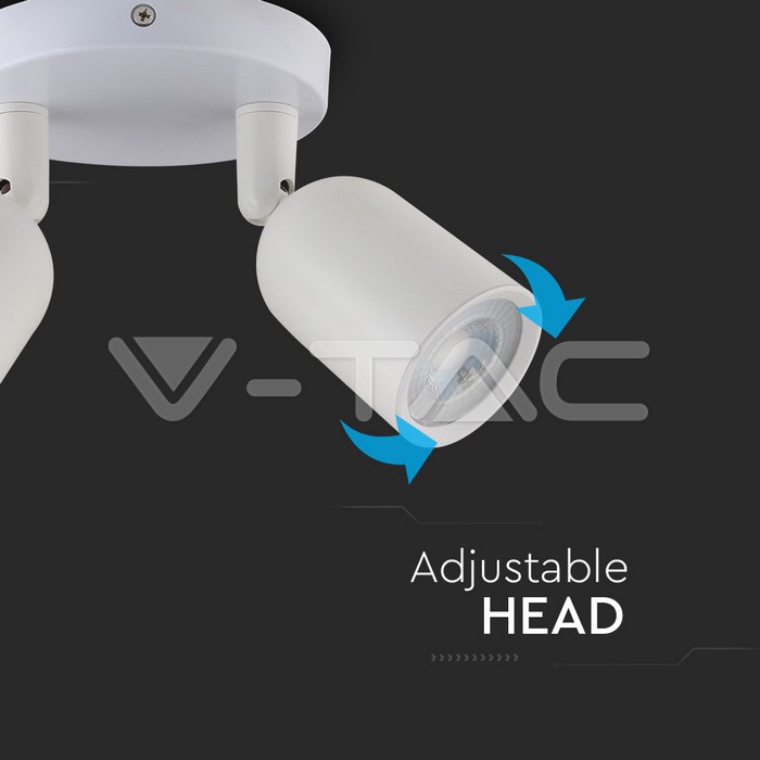 V-TAC 7981, 2x GU10 Wall Holder White