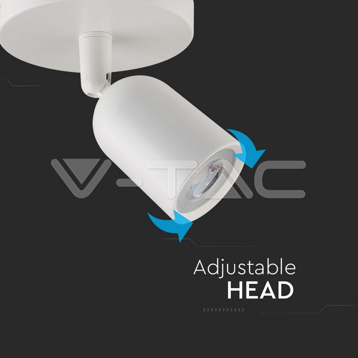 V-TAC 7980, GU10 Wall Fitting White
