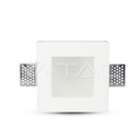 V-TAC 3691, GU10 Gypsum Frame Square Frosted Glass