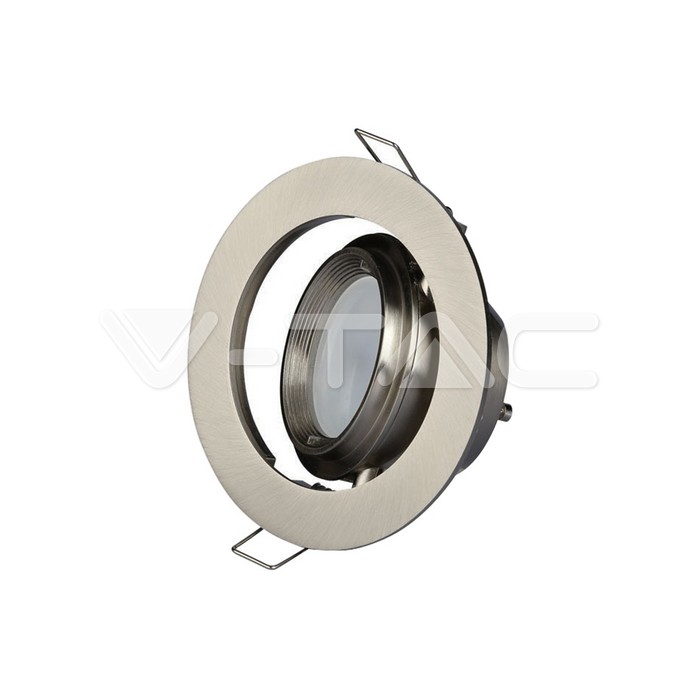V-TAC 3690, GU10 Zoom Frame Satin Nickel