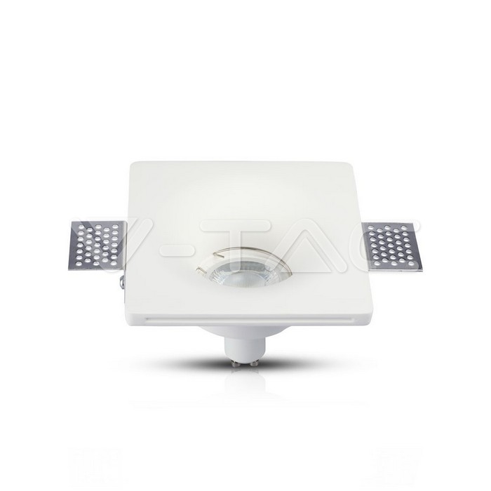 V-TAC 3674, GU10 Gypsum Frame Square White