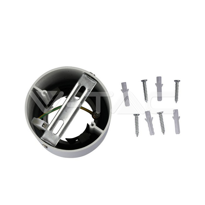 V-TAC 3669, GU10 Frame Round White IP54