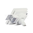 V-TAC 3641, GU10 Housing Square Gypsum White