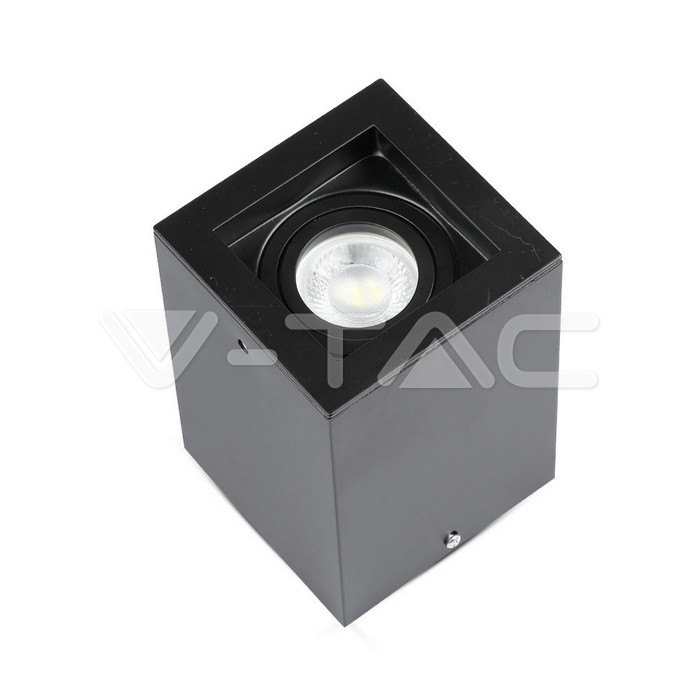 V-TAC 3631, GU10 Housing Square Black