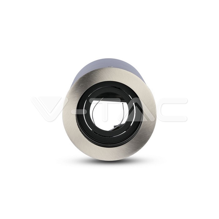 V-TAC 3629, GU10 Housing Round Satin Nickel