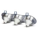 V-TAC 3604, 3x GU10 Housing Round Aluminum