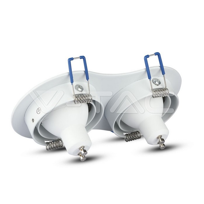 V-TAC 3601, 2x GU10 Housing Round White