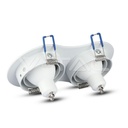 V-TAC 3601, 2x GU10 Housing Round White