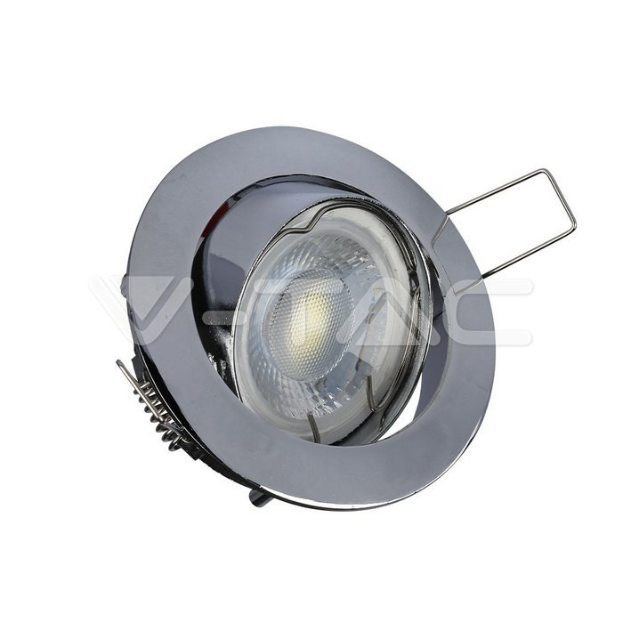 V-TAC 3589, GU10 Housing Round Chrome