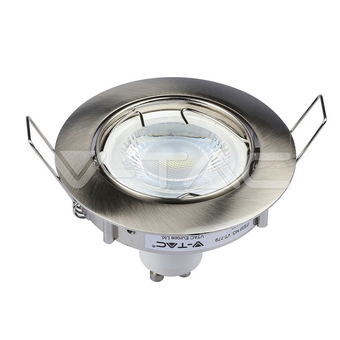 V-TAC 3588, GU10 Housing Round Nickel