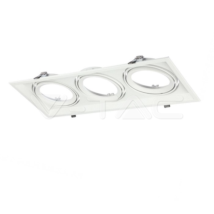 V-TAC 3577, 3x AR111 Housing White