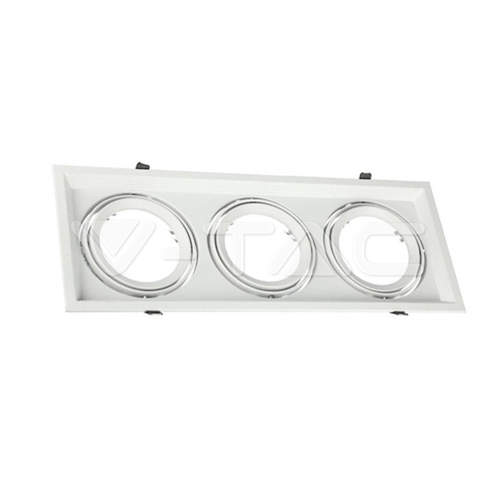 V-TAC 3577, 3x AR111 Housing White