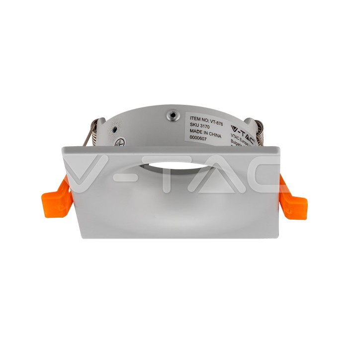 V-TAC 3170, GU10 Frame White Square