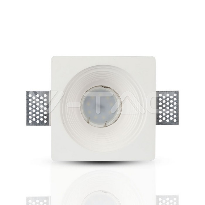V-TAC 3152, GU10 Gypsum Fitting Round White Recessed
