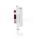 V-TAC 3150, GU10 Gypsum Fitting Square White Recessed Rose Gold Detail