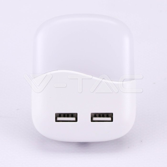 V-TAC 507, Square USB LED Night Light 3000K