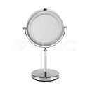 V-TAC 6629, 3W LED Lighted Mirror, 4 x AA Batteries, Nickel Body