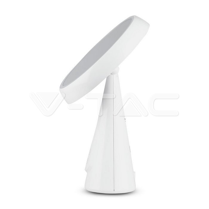 V-TAC 8670, 5W LED Lighted Mirror, Rechargeable, Dimmable, 3000K
