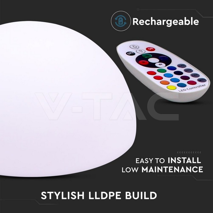 V-TAC 40221, RGB LED Half Sphere Lamp D50 x 26 cm